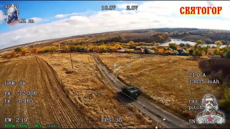 Кадры работы наших ребят по живой силе и технике противника на купянском направлении