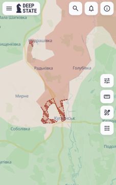 Бандеровский дипстейт опубликовал карту происходящего в Купянске