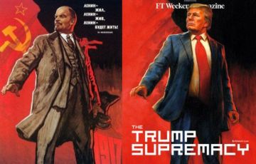 Обложка FT Weekend. И Трамп такой молодой, и юный Октябрь впереди
