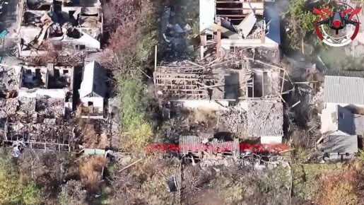 Удар ЛМУРом по пункту дислокации дроноводов ВСУ в Богуславке Харьковской области