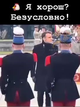 Макрон уже видит себя в роли Наполеона! Лучше б почитал, что с тем случилось, после военного похода на Россию