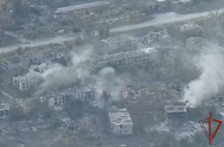 Бойцы «стальной» бригады Росгвардии уничтожили пункт управления дронами ВСУ (видео)