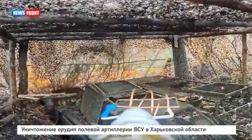 Уничтожение орудия полевой артиллерии ВСУ в Харьковской области