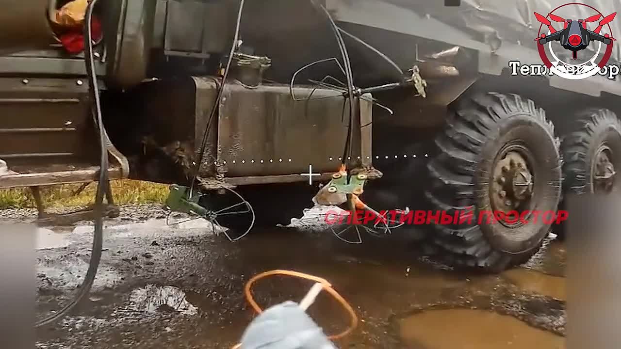 Разнос колонны укро-вояк под Купянском от #6_армии