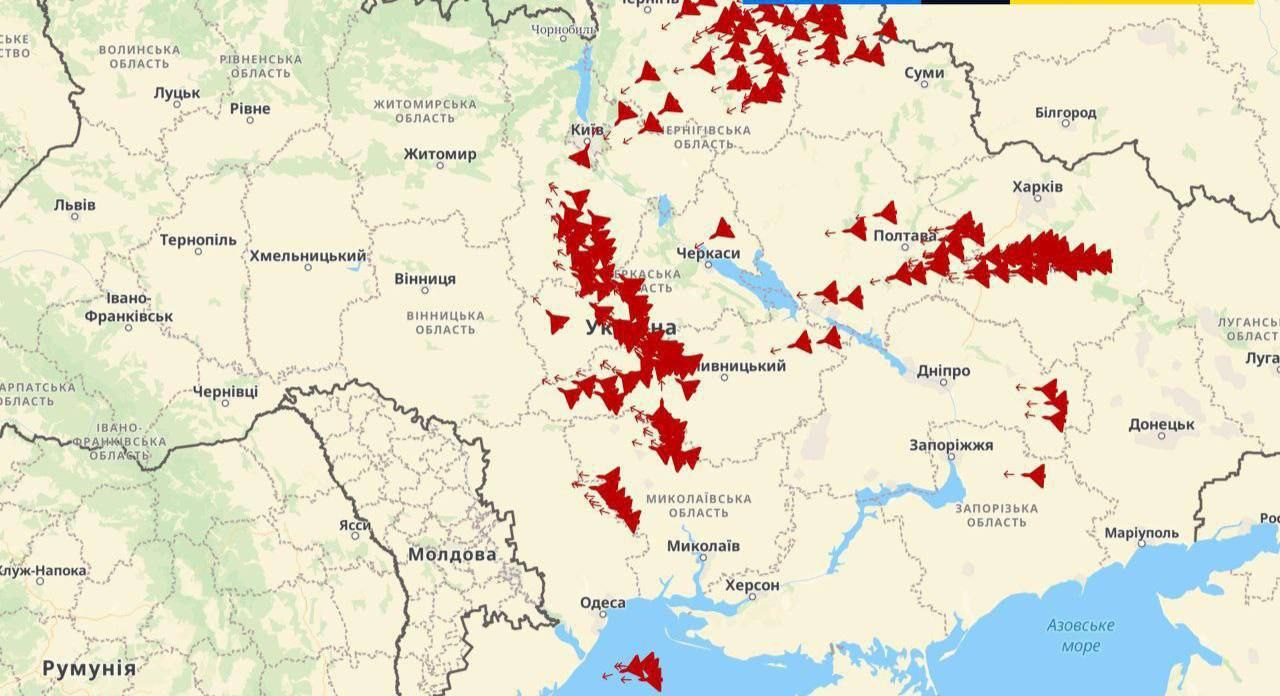 Прошлой ночью была очередная массированная атака по объектам террористического государства Украина