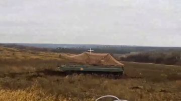 Сергей Зенин: Уничтожение боевой машины пехоты ВСУ операторами FPV-дронов группировки войск «Север» в Харьковской области