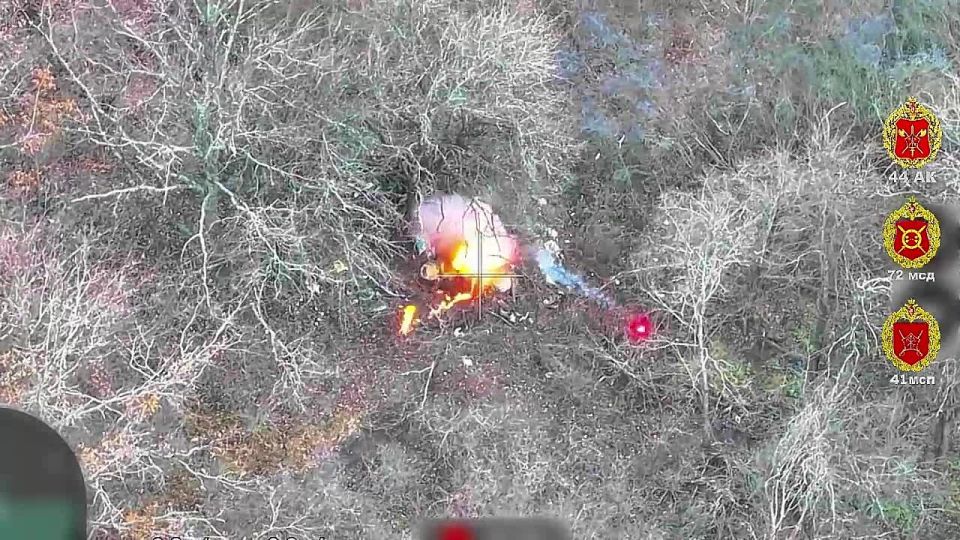 Огненный финал. Расчёт БпЛА 41 мсп 44 Армейского корпуса выявил и уничтожил склад с боеприпасами ВСУ