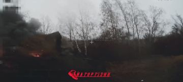 Дроны на оптоволокне сожгли украинский М113 с десантом в районе н.п. Колодези Харьковской области