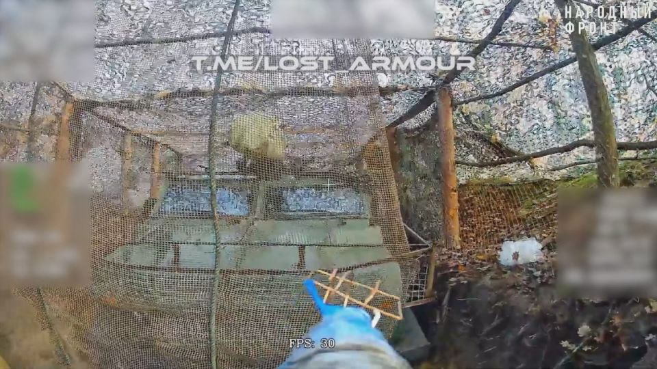 Уничтожение очередной украинской САУ