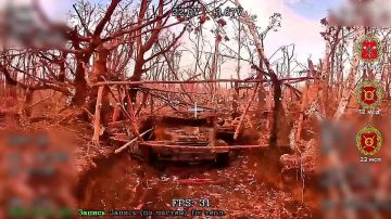 Металл в огне. Сумская область Расчёт БпЛА 22 мсп 44 Армейского корпуса уничтожил единицу бронетехники ВСУ прямым попаданием с беспилотника