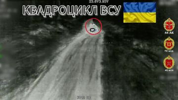 Быстрая реакция. Харьковская область Расчёт БпЛА 41 мсп 44 Армейского корпуса уничтожил мобильную группу ВСУ, поразив квадроцикл с двумя боевиками во время движения