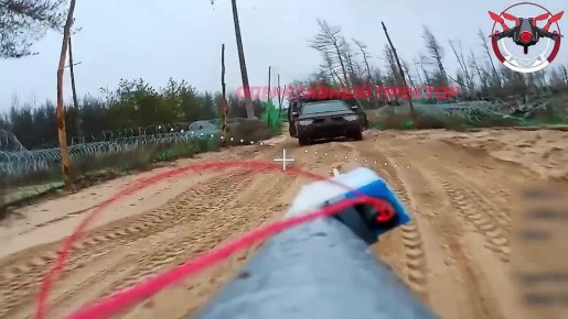 Сожжение всушного пикапа на Купянском направлении