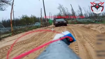 Сожжение всушного пикапа на Купянском направлении