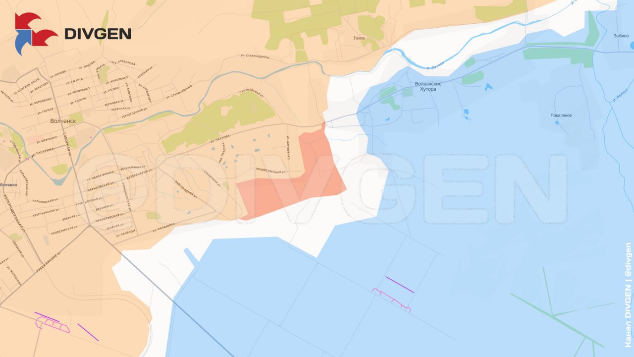 Харьковское приграничье. Бойцы ГВ «Север» заняли новые позиции в западной части Волчанских Хуторов, сообщает Divgen