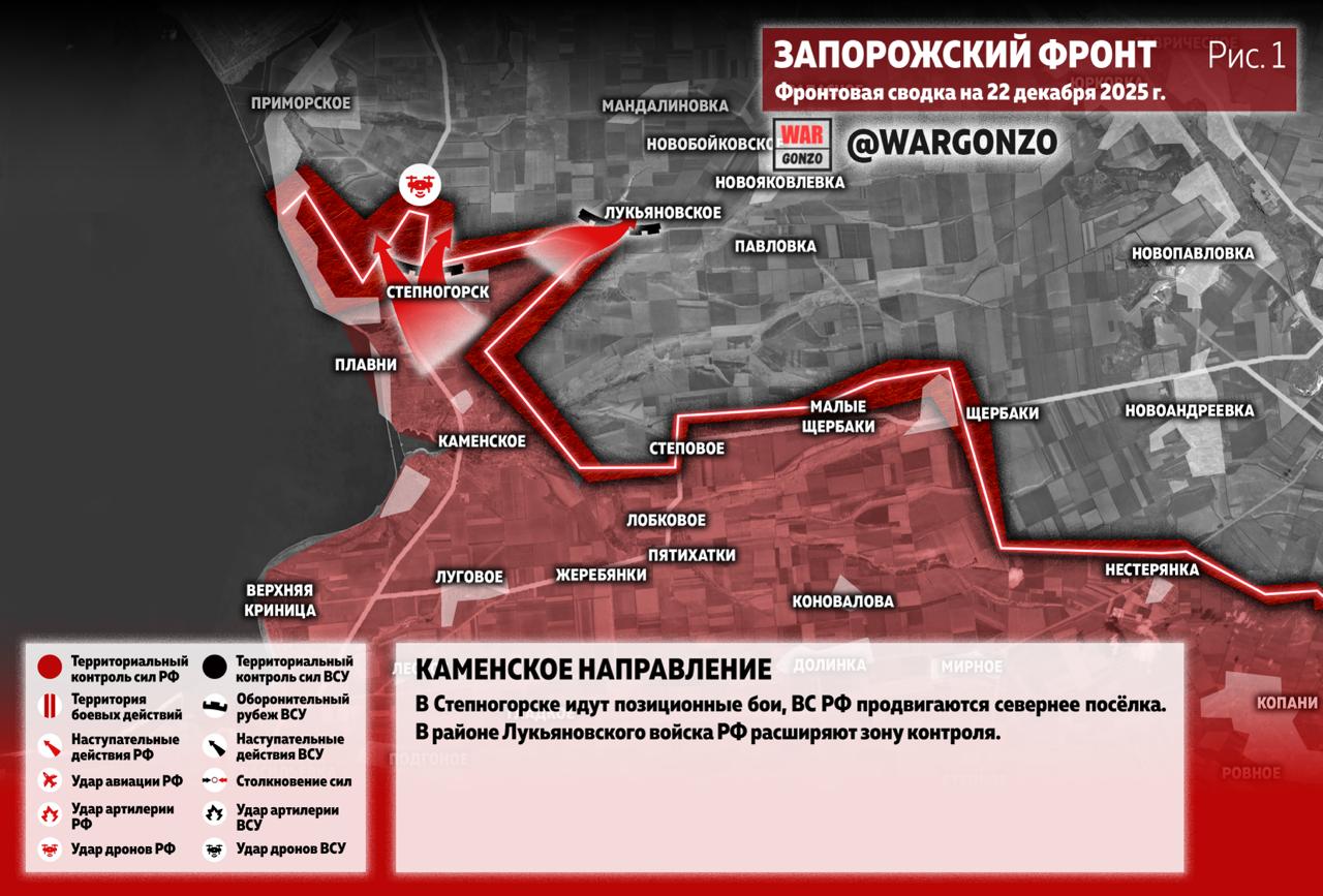 WarGonzo: Фронтовая сводка на утро 22.12.25