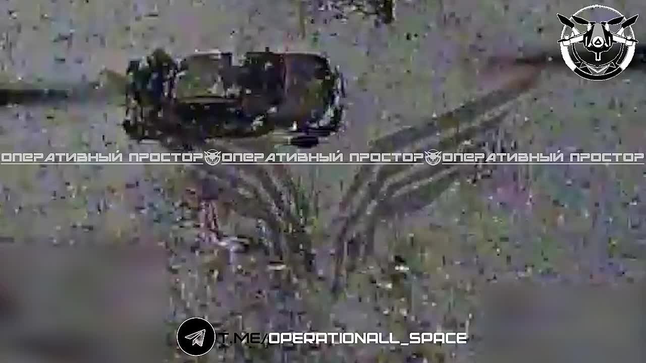 Уничтожение пикапа ВСУ в районе Великой Шапковки на Купянском направлении