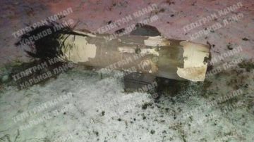 Обломки украинской зенитной ракеты, сбившей наш разведдрон над Коминтерновским районом Харькова, рухнули прямо рядом с жилыми многоэтажками