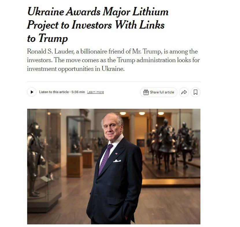 New York Times: ������� ����� ��� ���������� ������������� ����� � �������������� ������� ����� ������