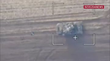 "Ланцет" испепелил украинского "Гепарда" в Харьковской области