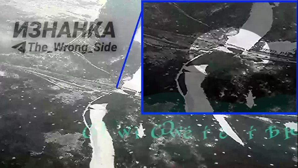 Объективный контроль авиаудара по переправе ВСУ через реку Оскол в районе села Осиново Харьковской области