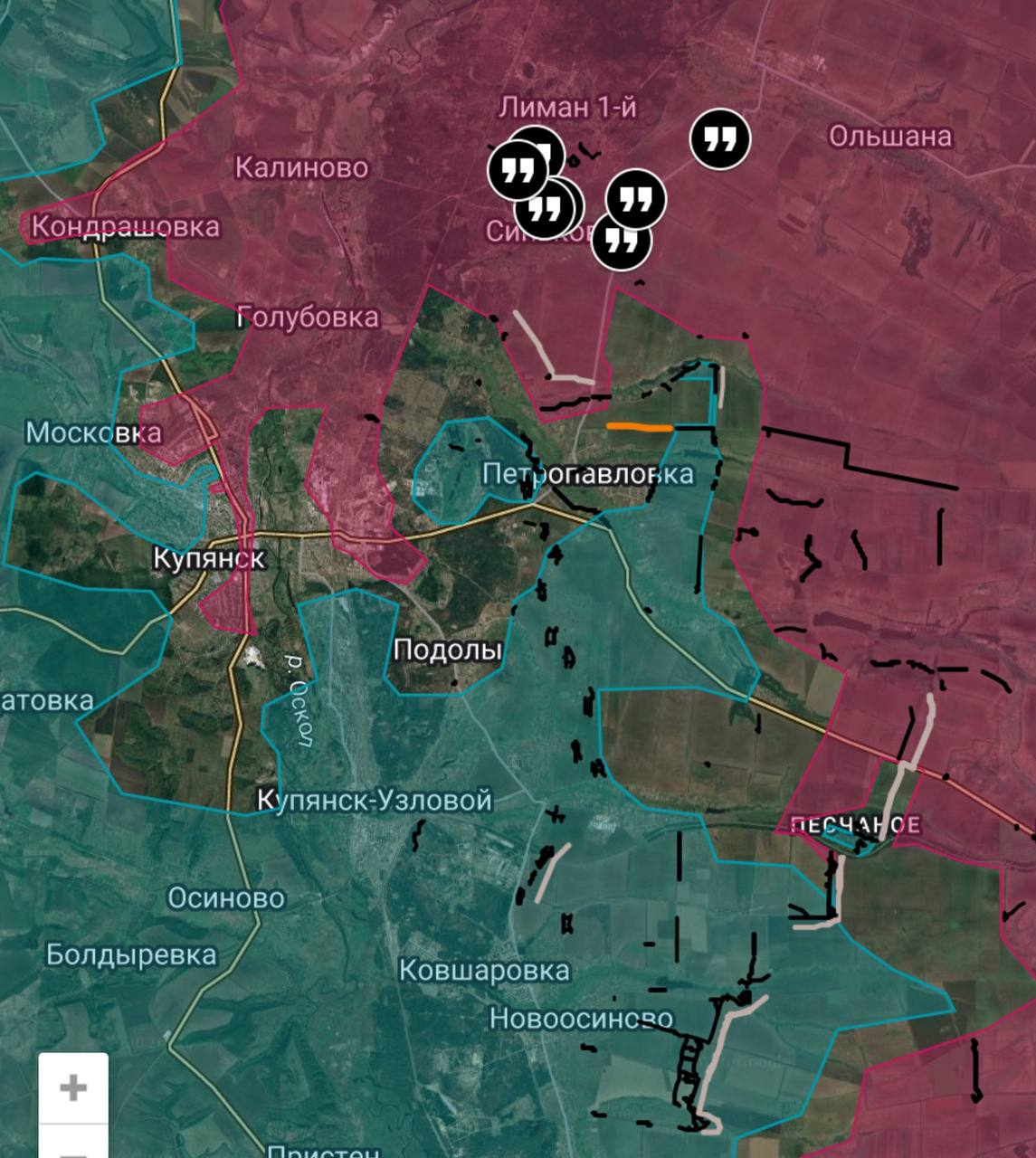 Продолжаются активные бои на Купянском направлении