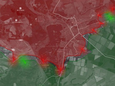 «На Харьковском направлении ВС РФ заняли почти половину населенного пункта Графское после продвижения в районе Симоновки