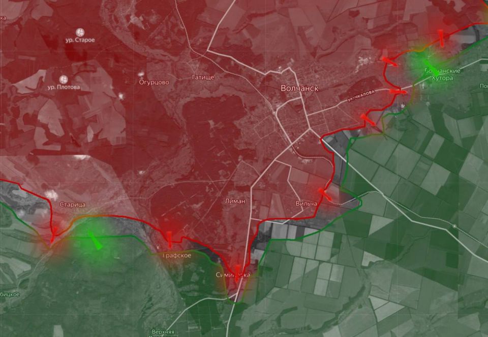 «На Харьковском направлении российские силы продвигаются возле Старицы