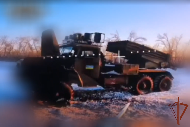 Спецназ Росгвардии уничтожил РСЗО «Град» на харьковском направлении (видео)