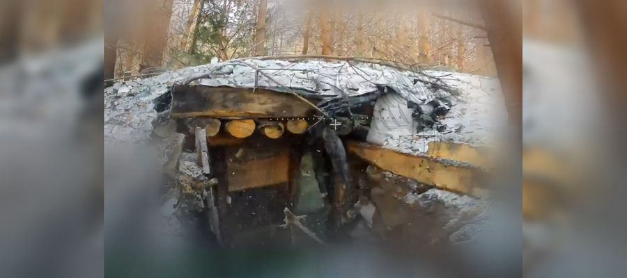 На харьковском направлении операторы БПЛА Росгвардии уничтожили опорные пункты и блиндаж ВСУ (видео)