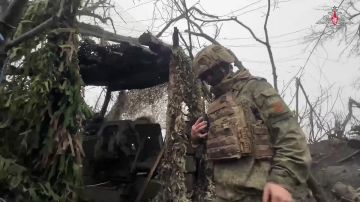 Минобороны России: 00:00 Расчёт гаубицы Д-30 группировки «Север» уничтожил опорный пункт ВСУ в Харьковской области