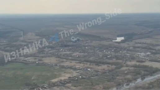 Удар ВКС РФ четырьмя ФАБ-500 по огневой позиции ВСУ в районе н.п. Веселое Харьковской области