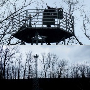 Украинская автоматическая турель Sky Sentinel в Харьковской области, созданная в рамках проекта "Частное ПВО", для борьбы с российскими дронами