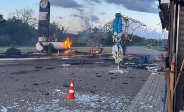 Наши ударные дроны жгут украинские АЗС одна за другой