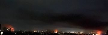 Кадры ночных прилётов «Гераней» в Харькове и Чугуеве Харьковской области, а также их последствия