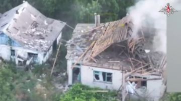 Выселение пункта управления БПЛА ВСУ ударом легкой многоцелевой ракеты Х-39 в Харьковской области
