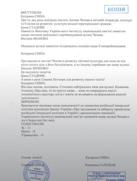 В городе Красноград (Берестин) отказались переименовать улицу Чехова в Симона Петлюры