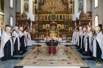 В Святогорской лавре простились с убитым монахом Варсонофием