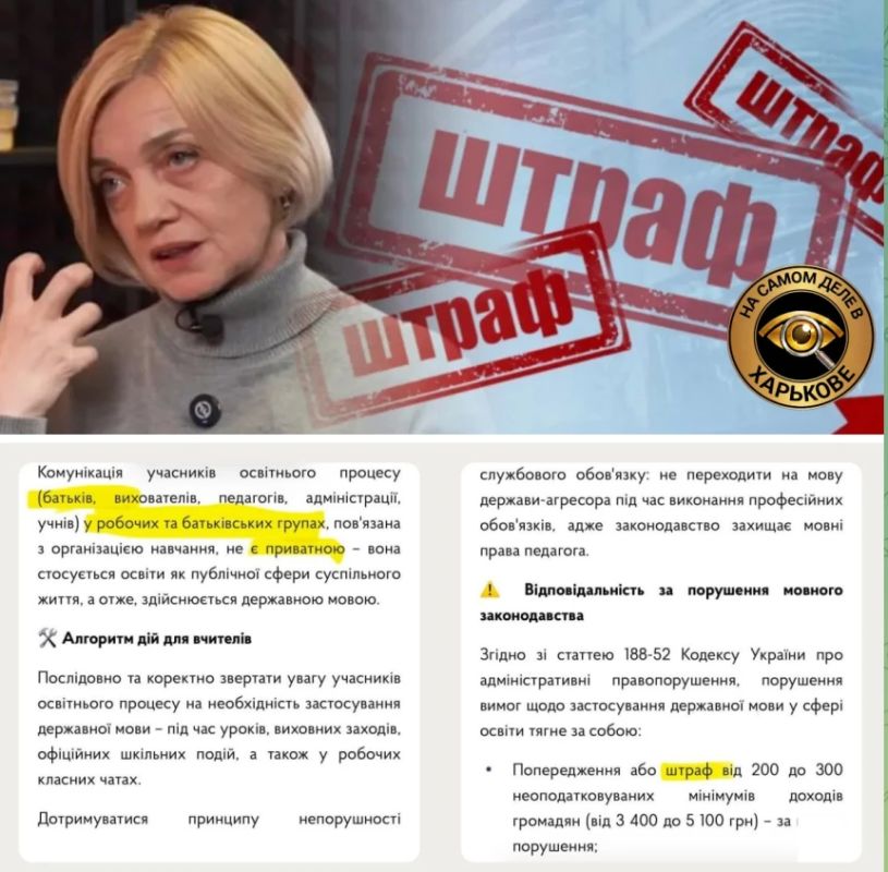 Шпрехенфюрер СС Елена Ивановская решила нажиться на родителях, которые в школьных чатах осмеливаются говорить по-русски