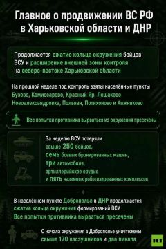 С начала окружения ВСУ на северо-востоке Харьковской области освобождены 212 кв. км территории и 12 населённых пунктов